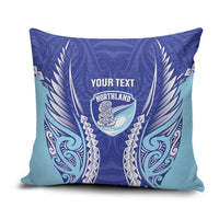 Northland 2026 Rugby Custom Pillow Cover NZ Maori Silver Fern LT14 Blue - Polynesian Pride