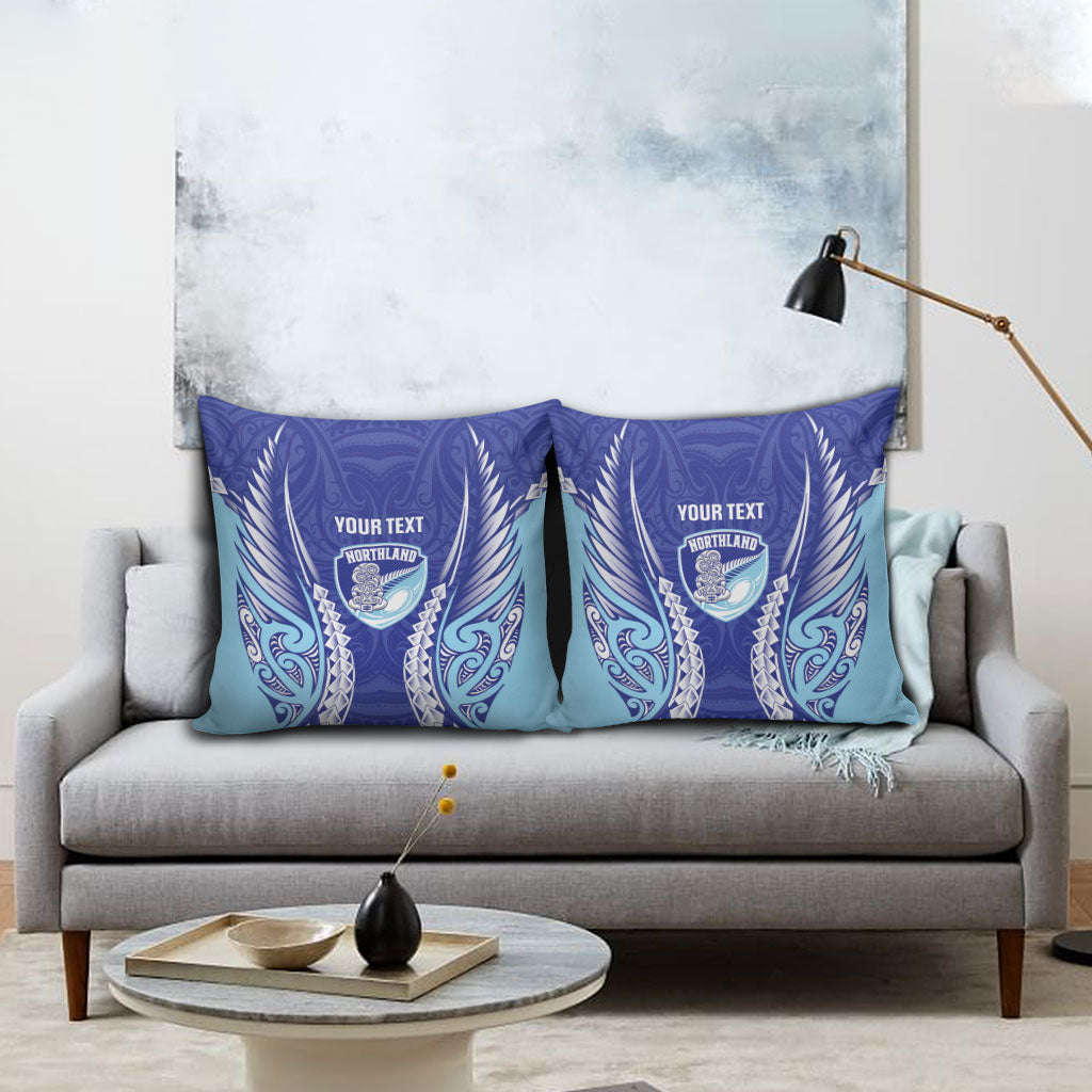 Northland 2026 Rugby Custom Pillow Cover NZ Maori Silver Fern LT14 - Polynesian Pride