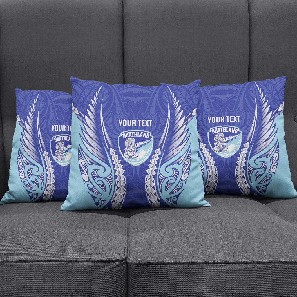 Northland 2026 Rugby Custom Pillow Cover NZ Maori Silver Fern LT14 - Polynesian Pride