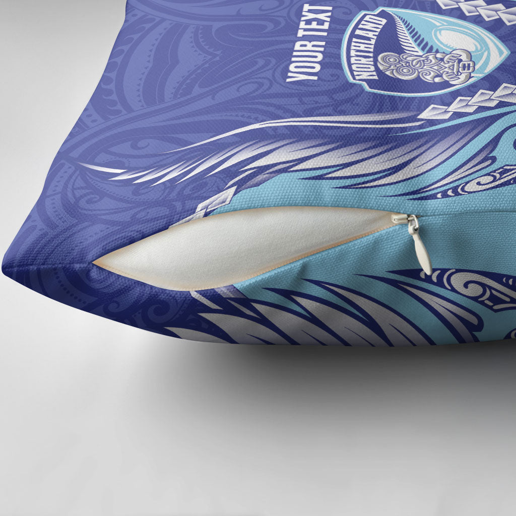 Northland 2026 Rugby Custom Pillow Cover NZ Maori Silver Fern LT14 - Polynesian Pride