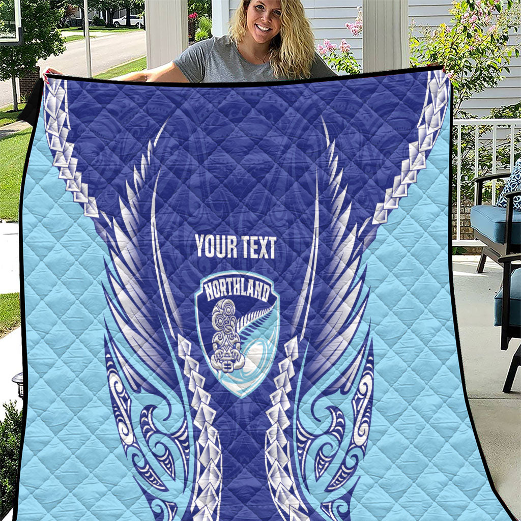 Northland 2026 Rugby Custom Quilt NZ Maori Silver Fern