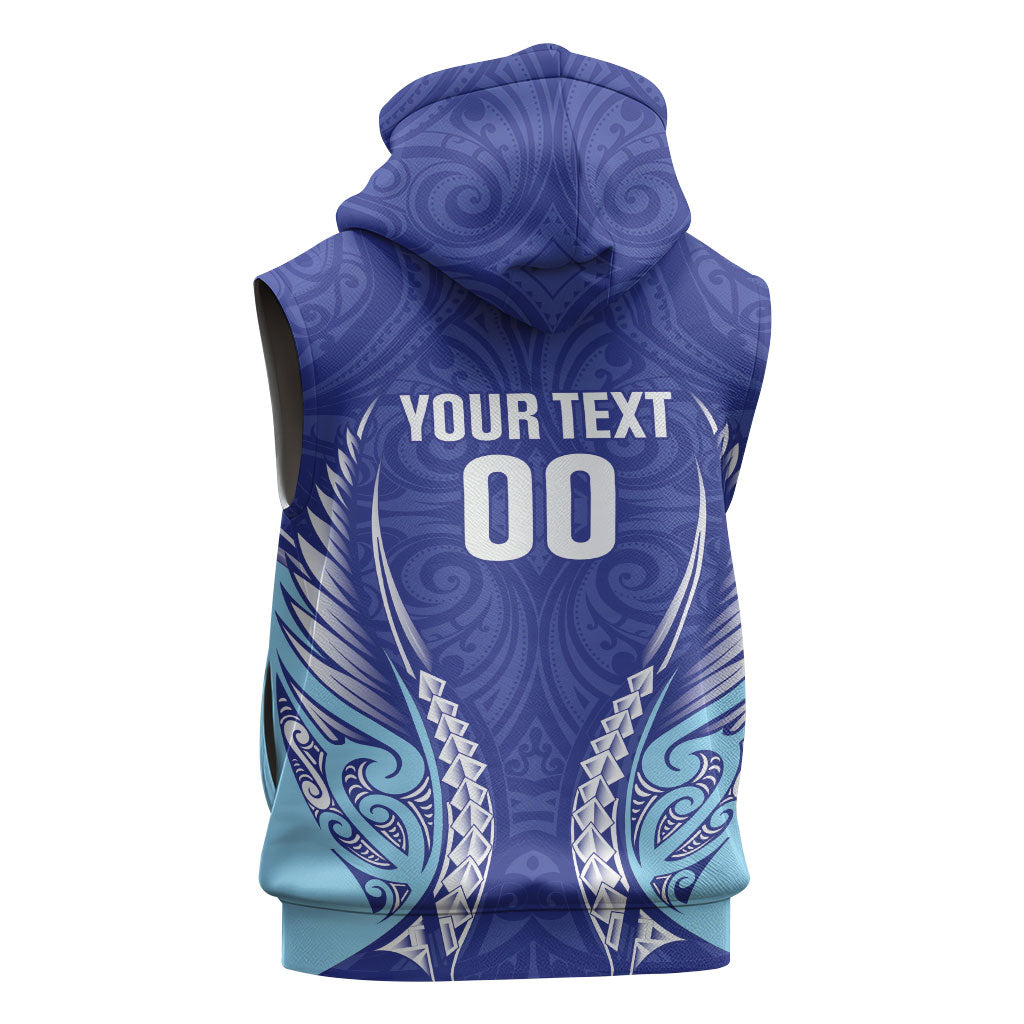 Northland 2026 Rugby Custom Sleeveless Zip Hoodie NZ Maori Silver Fern LT14 - Polynesian Pride