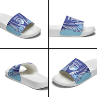 Northland 2026 Rugby Custom Slide Sandals NZ Maori Silver Fern LT14 - Polynesian Pride