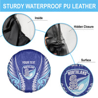 Northland 2026 Rugby Custom Spare Tire Cover NZ Maori Silver Fern LT14 - Polynesian Pride