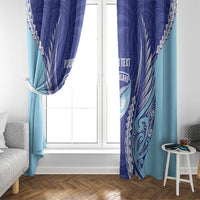 Northland 2026 Rugby Custom Window Curtain NZ Maori Silver Fern LT14 - Polynesian Pride