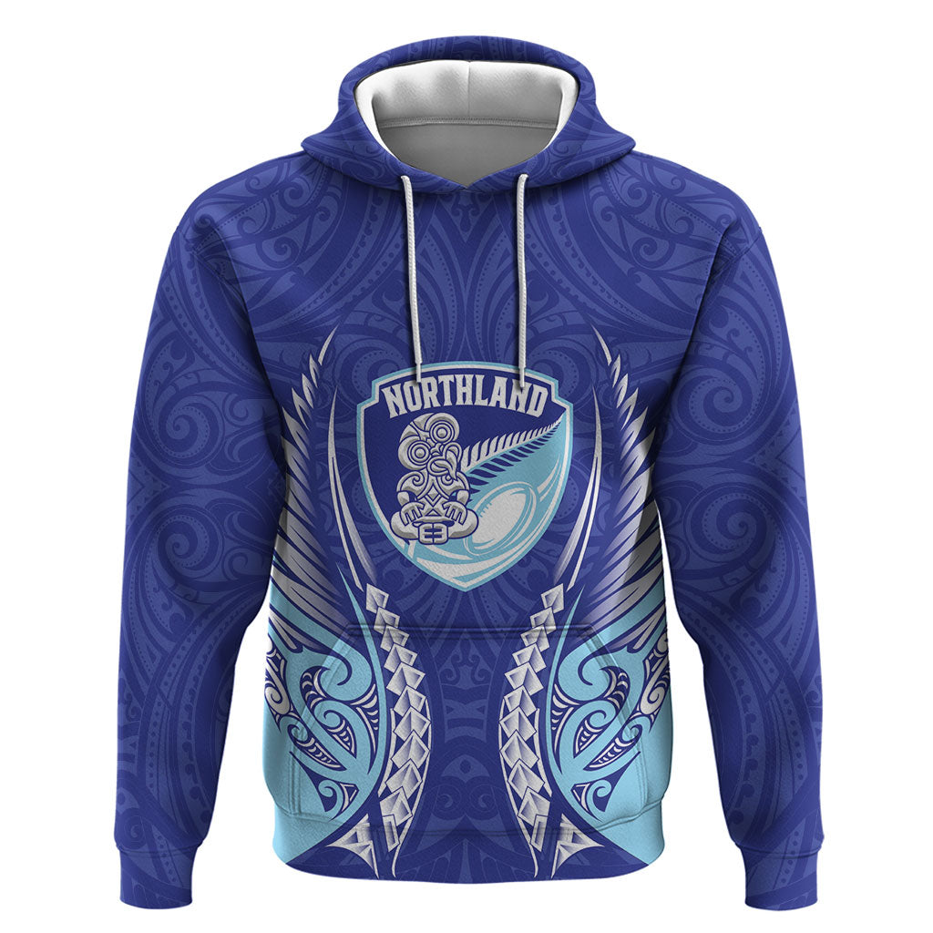 Northland 2026 Rugby Custom Zip Hoodie NZ Maori Silver Fern