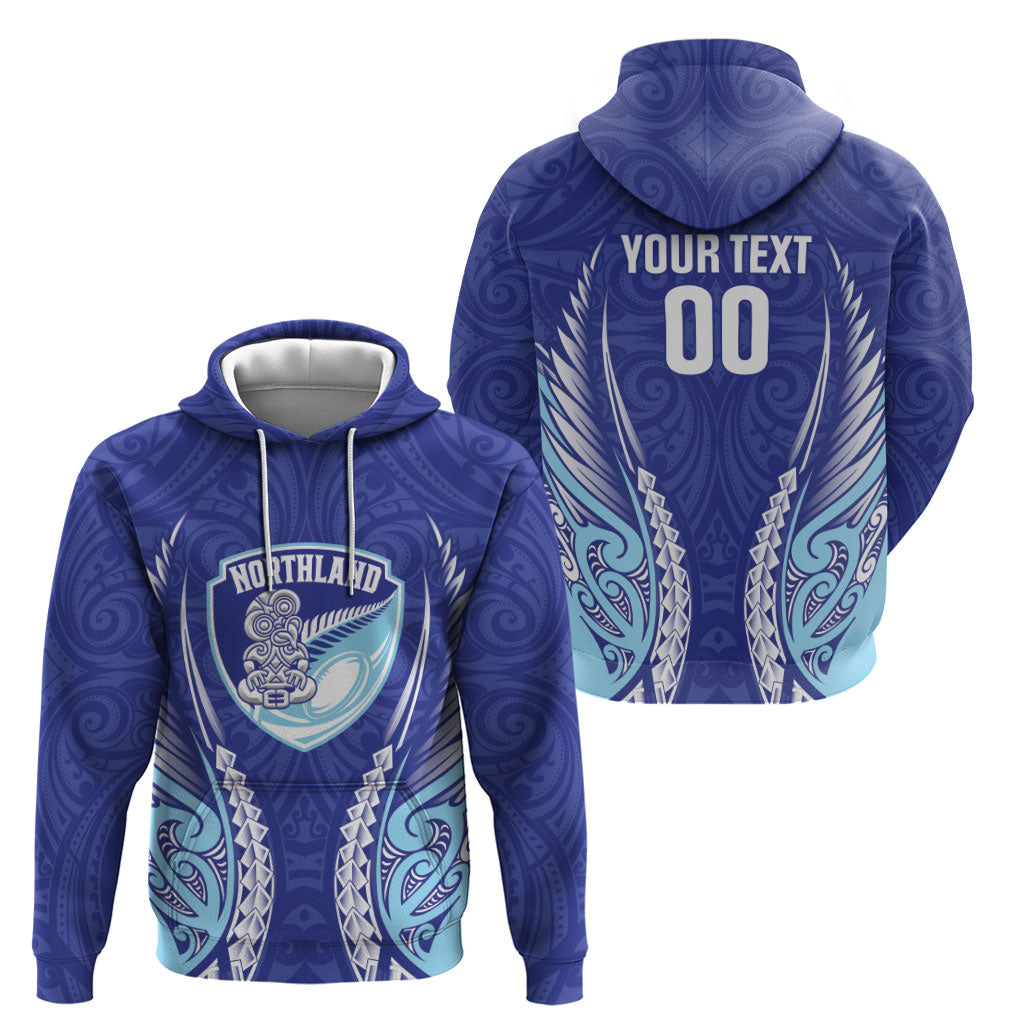 Northland 2026 Rugby Custom Zip Hoodie NZ Maori Silver Fern