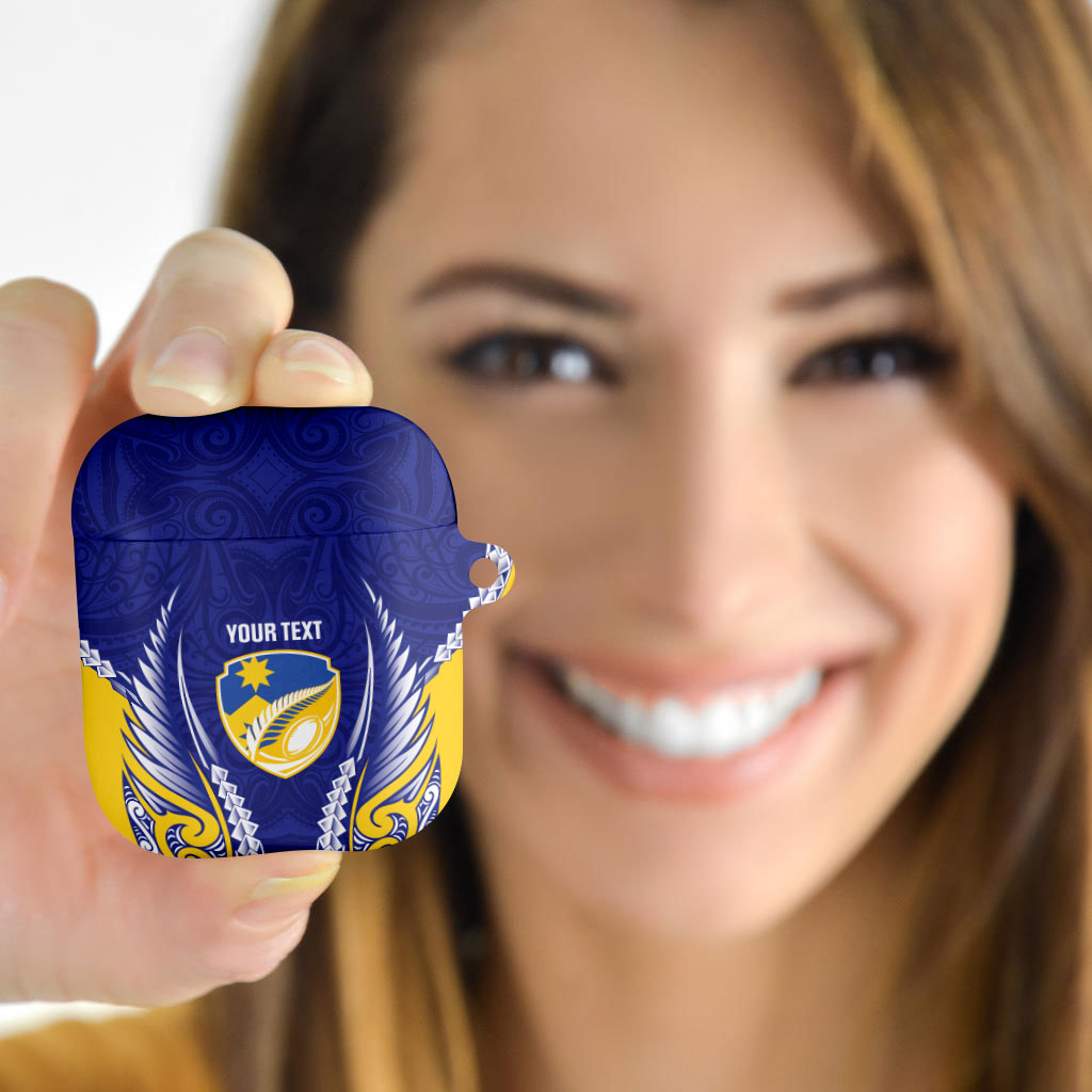 Otago 2026 Rugby Custom AirPods Case NZ Maori Silver Fern LT14 - Polynesian Pride