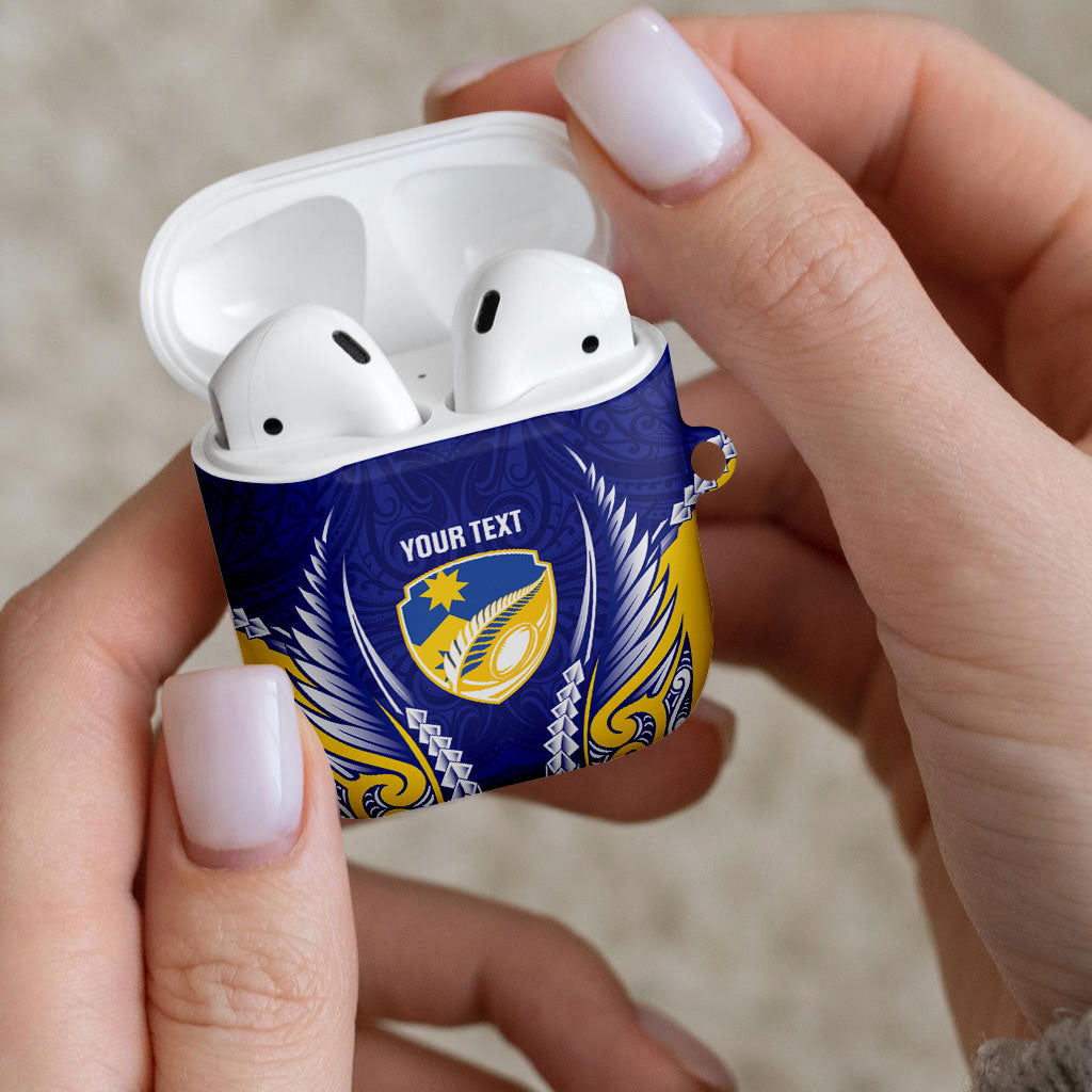 Otago 2026 Rugby Custom AirPods Case NZ Maori Silver Fern LT14 - Polynesian Pride