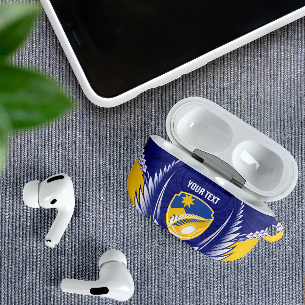 Otago 2026 Rugby Custom AirPods Case NZ Maori Silver Fern LT14 - Polynesian Pride
