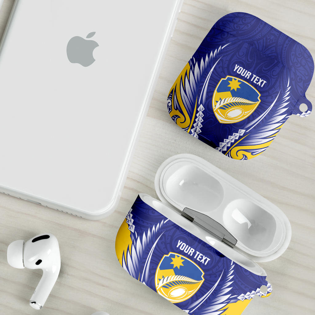 Otago 2026 Rugby Custom AirPods Case NZ Maori Silver Fern LT14 - Polynesian Pride