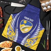 Otago 2026 Rugby Custom Apron NZ Maori Silver Fern LT14 Blue - Polynesian Pride