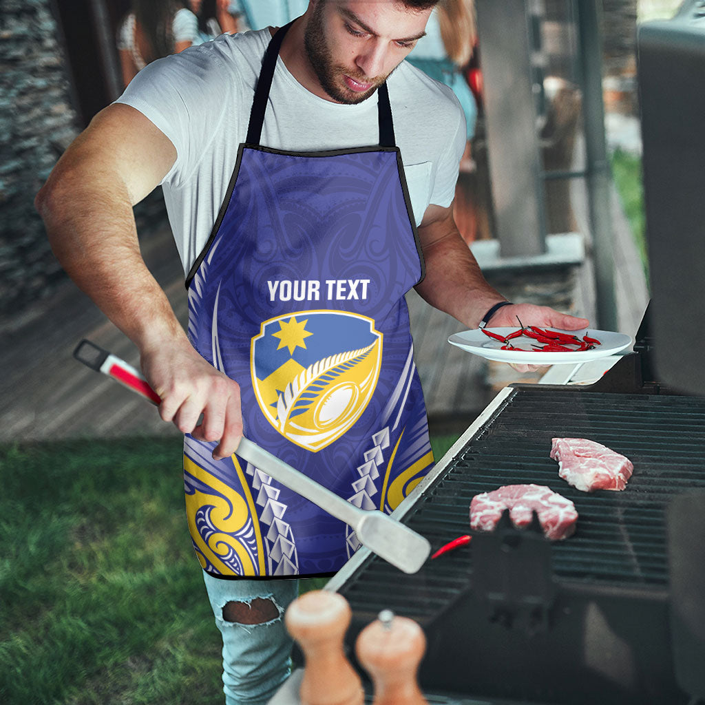 Otago 2026 Rugby Custom Apron NZ Maori Silver Fern LT14 - Polynesian Pride