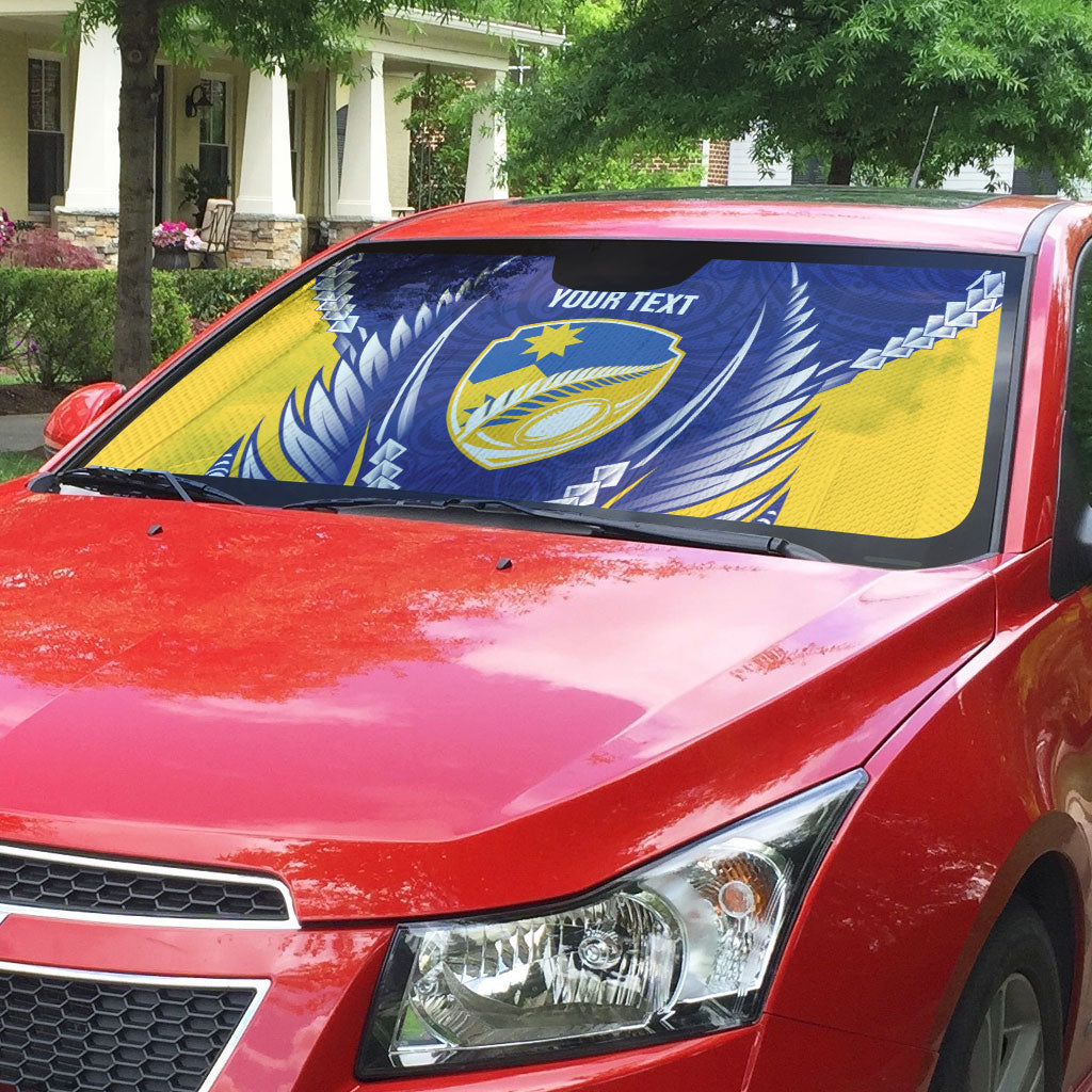 Otago 2026 Rugby Custom Auto Sun Shade NZ Maori Silver Fern