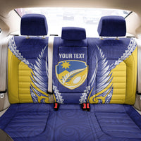 Otago 2026 Rugby Custom Back Car Seat Cover NZ Maori Silver Fern LT14 - Polynesian Pride