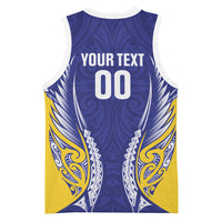 Otago 2026 Rugby Custom Basketball Jersey NZ Maori Silver Fern LT14 - Polynesian Pride