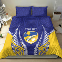 Otago 2026 Rugby Custom Bedding Set NZ Maori Silver Fern