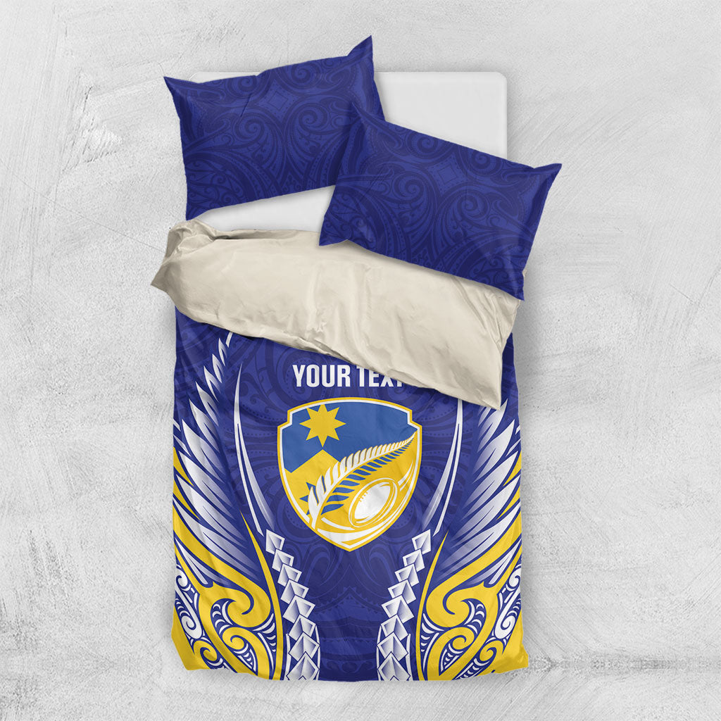 Otago 2026 Rugby Custom Bedding Set NZ Maori Silver Fern