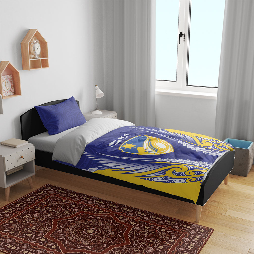 Otago 2026 Rugby Custom Bedding Set NZ Maori Silver Fern