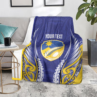 Otago 2026 Rugby Custom Blanket NZ Maori Silver Fern LT14 - Polynesian Pride