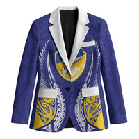 Otago 2026 Rugby Custom Blazer NZ Maori Silver Fern LT14 Unisex Blue - Polynesian Pride