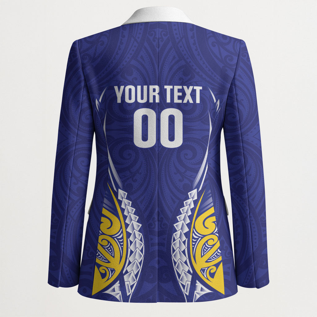 Otago 2026 Rugby Custom Blazer NZ Maori Silver Fern LT14 - Polynesian Pride