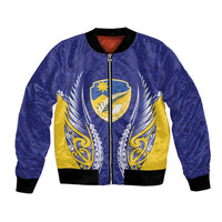 Otago 2026 Rugby Custom Bomber Jacket NZ Maori Silver Fern LT14 Unisex Blue - Polynesian Pride