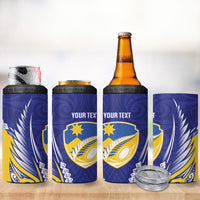 Otago 2026 Rugby Custom 4 in 1 Can Cooler Tumbler NZ Maori Silver Fern LT14 - Polynesian Pride