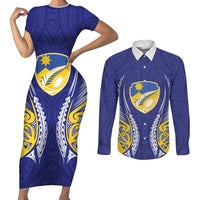 Otago 2026 Rugby Custom Couples Matching Short Sleeve Bodycon Dress and Long Sleeve Button Shirt NZ Maori Silver Fern