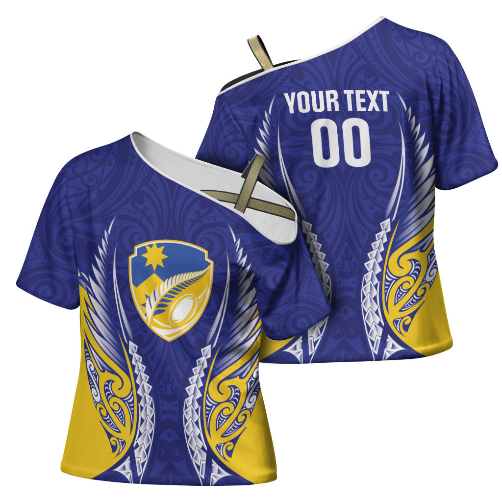 Otago 2026 Rugby Custom Cross Shoulder Shirt NZ Maori Silver Fern LT14 - Polynesian Pride