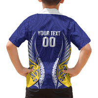 Otago 2026 Rugby Custom Family Matching Long Sleeve Bodycon Dress and Hawaiian Shirt NZ Maori Silver Fern LT14 - Polynesian Pride