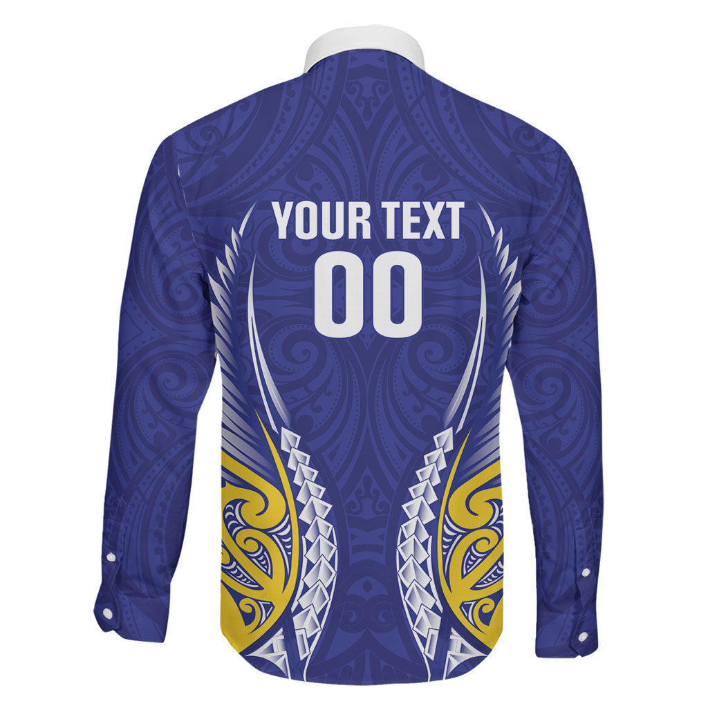 Otago 2026 Rugby Custom Family Matching Off The Shoulder Long Sleeve Dress and Hawaiian Shirt NZ Maori Silver Fern LT14 - Polynesian Pride