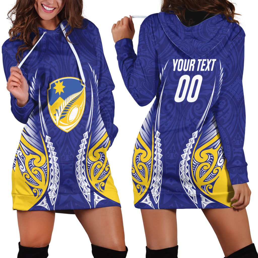 Otago 2026 Rugby Custom Hoodie Dress NZ Maori Silver Fern LT14 - Polynesian Pride