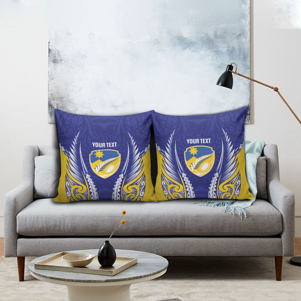 Otago 2026 Rugby Custom Pillow Cover NZ Maori Silver Fern LT14 - Polynesian Pride