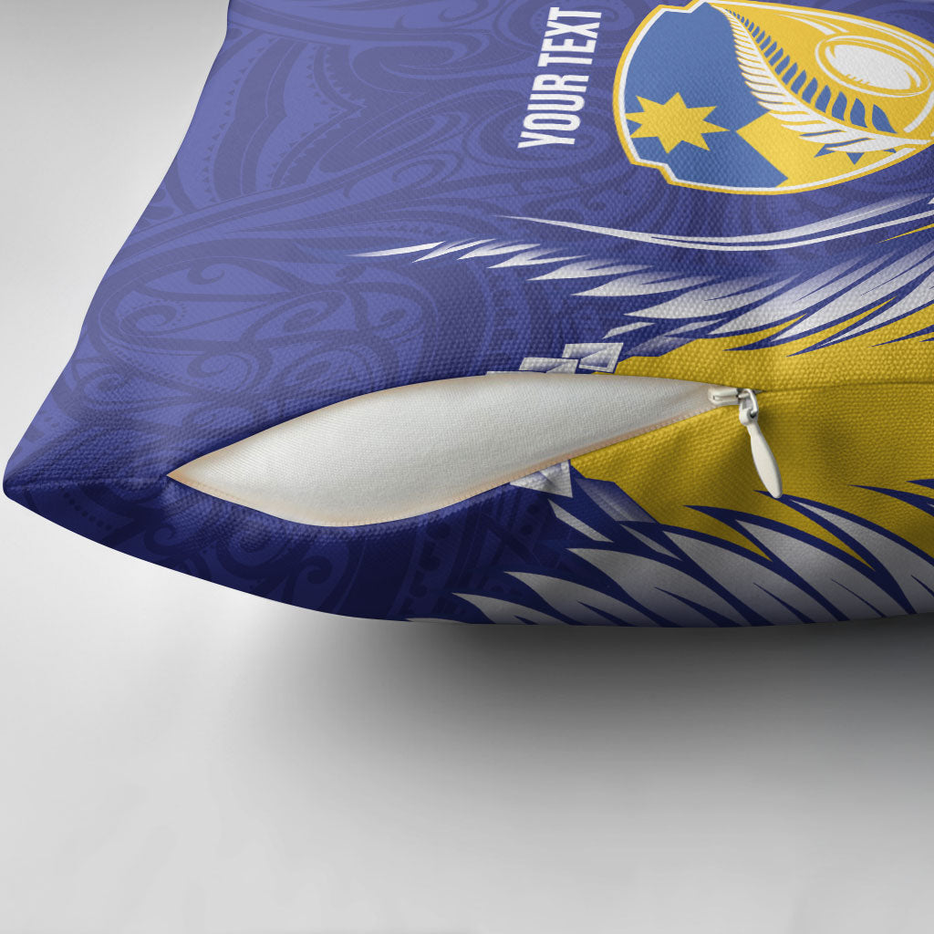 Otago 2026 Rugby Custom Pillow Cover NZ Maori Silver Fern LT14 - Polynesian Pride