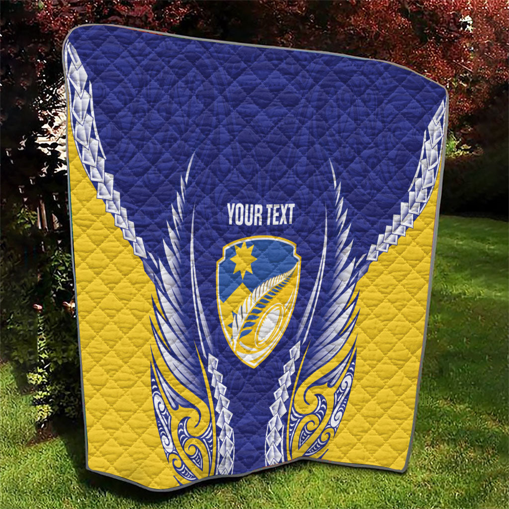 Otago 2026 Rugby Custom Quilt NZ Maori Silver Fern LT14 - Polynesian Pride