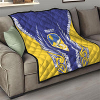 Otago 2026 Rugby Custom Quilt NZ Maori Silver Fern LT14 - Polynesian Pride