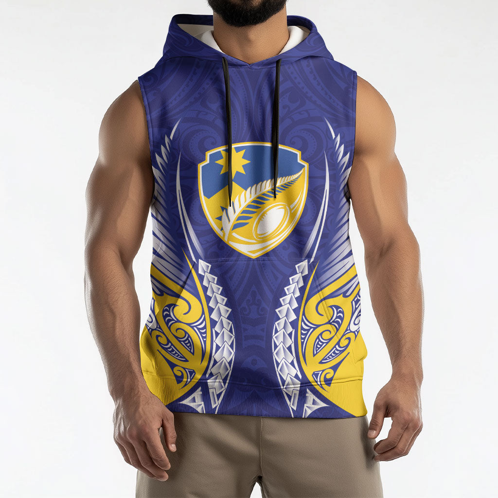 Otago 2026 Rugby Custom Sleeveless Hoodie NZ Maori Silver Fern