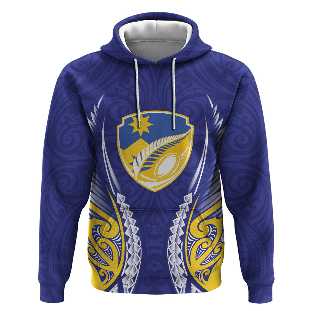 Otago 2026 Rugby Custom Zip Hoodie NZ Maori Silver Fern