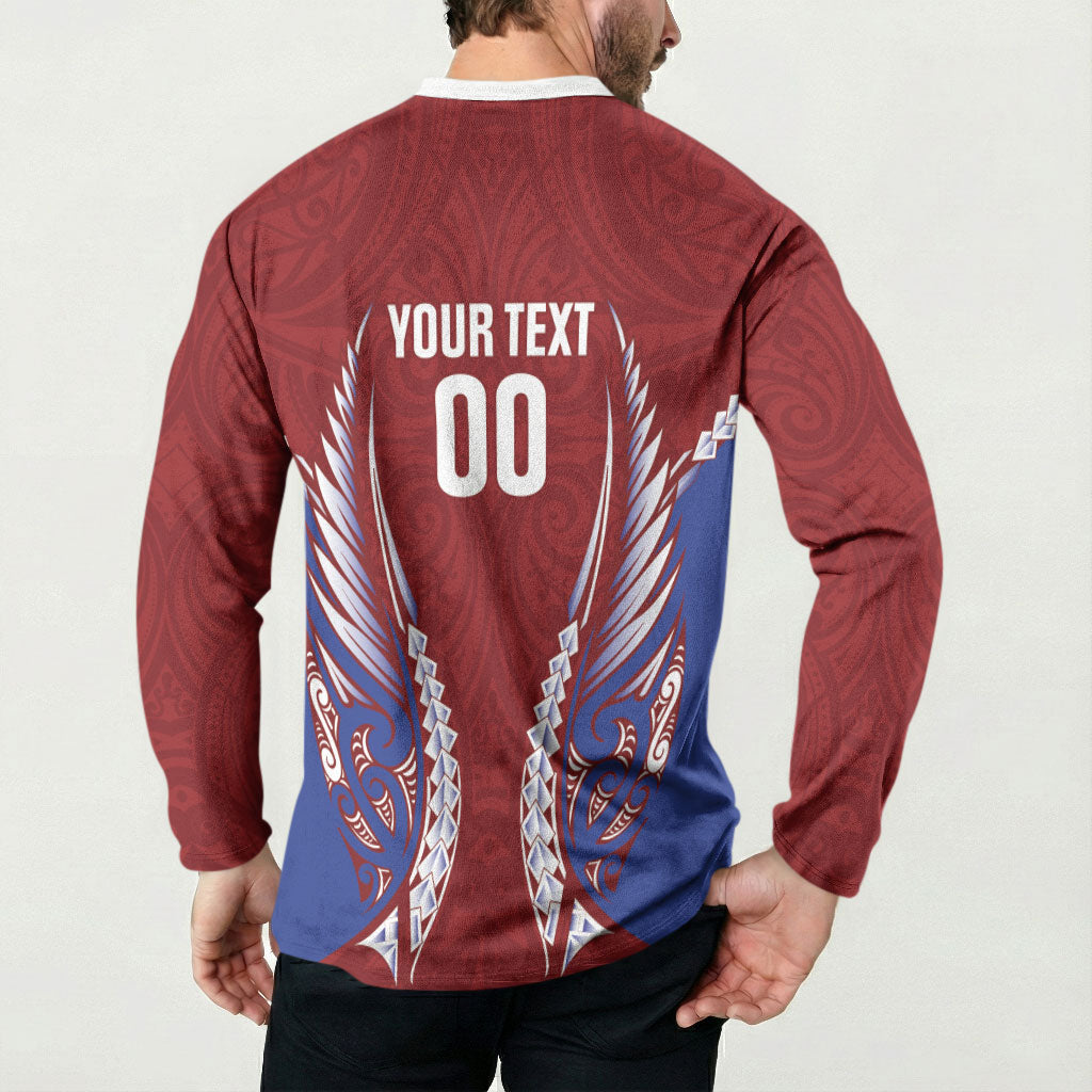 Southland 2026 Rugby Custom Button Sweatshirt NZ Maori Silver Fern