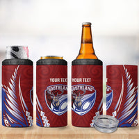 Southland 2026 Rugby Custom 4 in 1 Can Cooler Tumbler NZ Maori Silver Fern LT14 - Polynesian Pride