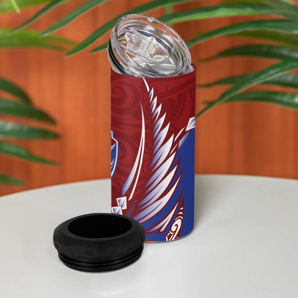 Southland 2026 Rugby Custom 4 in 1 Can Cooler Tumbler NZ Maori Silver Fern LT14 - Polynesian Pride