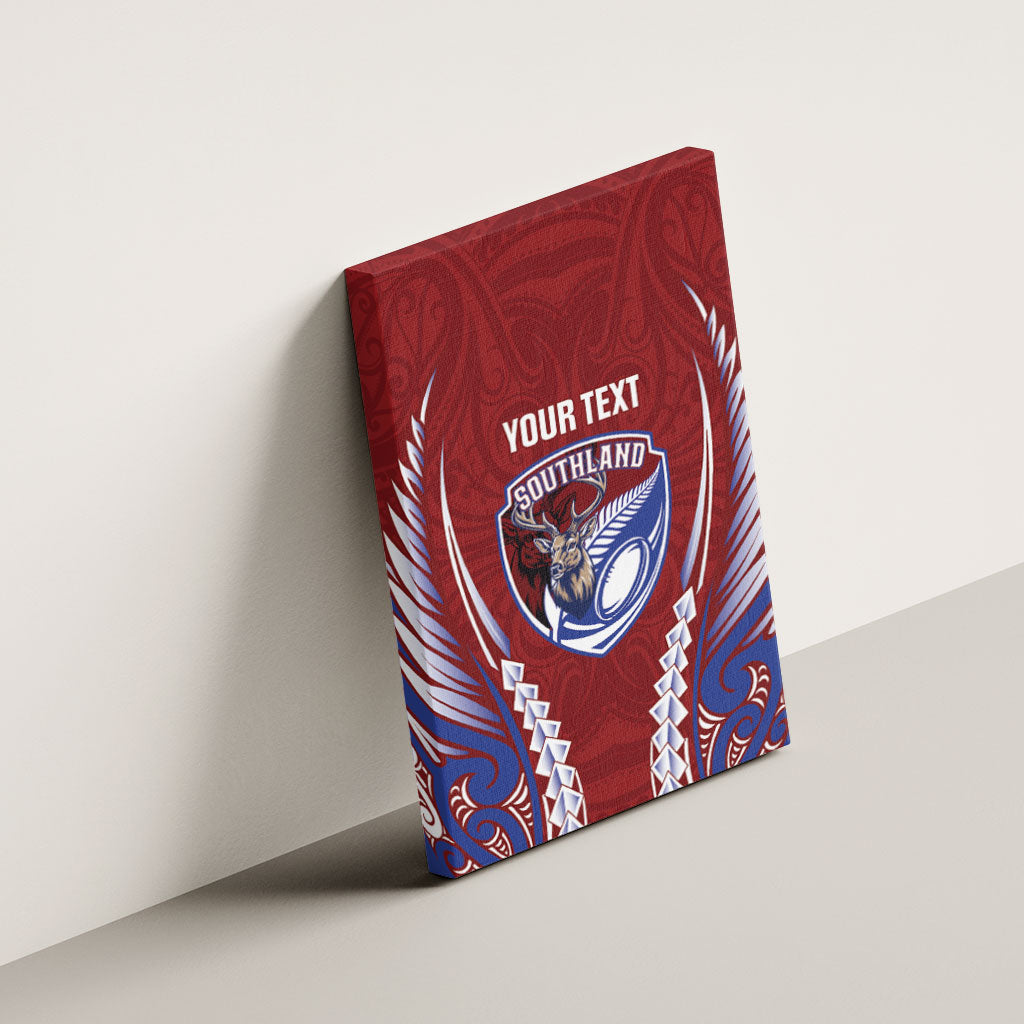 Southland 2026 Rugby Custom Canvas Wall Art NZ Maori Silver Fern