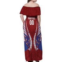 Southland 2026 Rugby Custom Family Matching Off Shoulder Maxi Dress and Hawaiian Shirt NZ Maori Silver Fern LT14 - Polynesian Pride