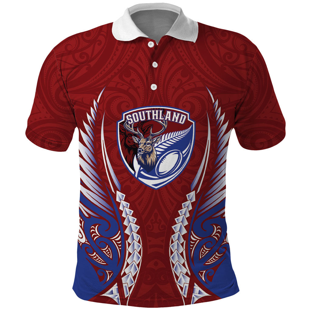Southland 2026 Rugby Custom Polo Shirt NZ Maori Silver Fern