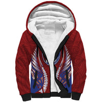 Southland 2026 Rugby Custom Sherpa Hoodie NZ Maori Silver Fern LT14 Unisex Maroon - Polynesian Pride