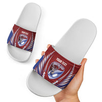 Southland 2026 Rugby Custom Slide Sandals NZ Maori Silver Fern LT14 - Polynesian Pride