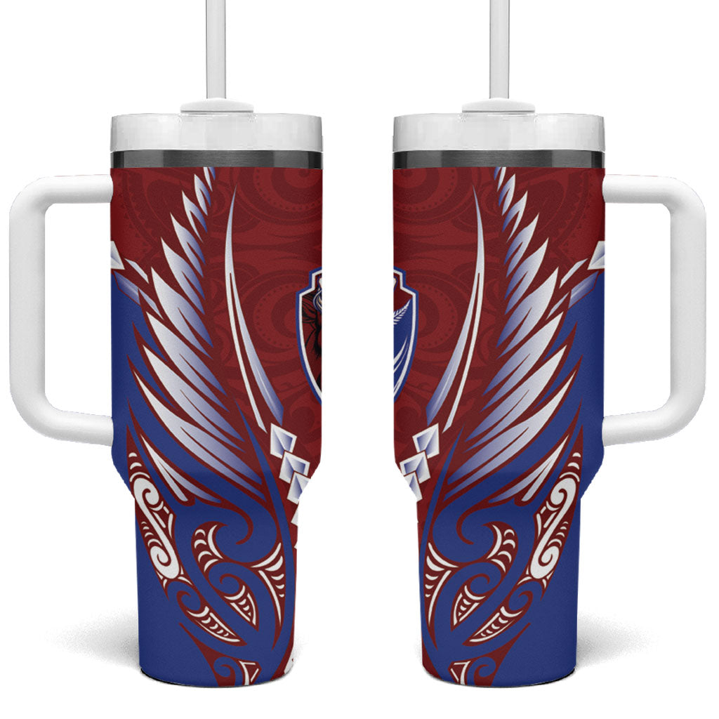 Southland 2026 Rugby Custom Tumbler With Handle NZ Maori Silver Fern