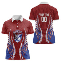 Southland 2026 Rugby Custom Women Polo Shirt NZ Maori Silver Fern LT14 - Polynesian Pride