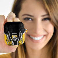 Taranaki 2026 Rugby Custom AirPods Case NZ Maori Silver Fern LT14 - Polynesian Pride
